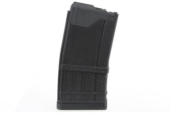 The Lancer L5AWM Magazine features a polymer body with constant curve geometry